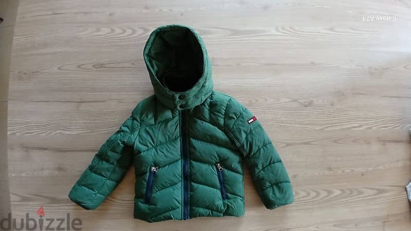 jacket tommy hilfiger green like new 4