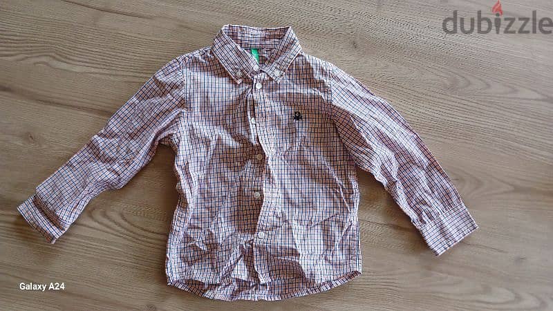 chemise bennetton rose 1