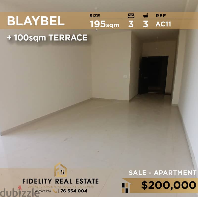 Apartment for sale in Blaybel AC11 شقة للبيع  في بليبل 0