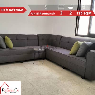 Apartment located in Ain El Remaneh for sale. شقة للبيع في عين الرمانة