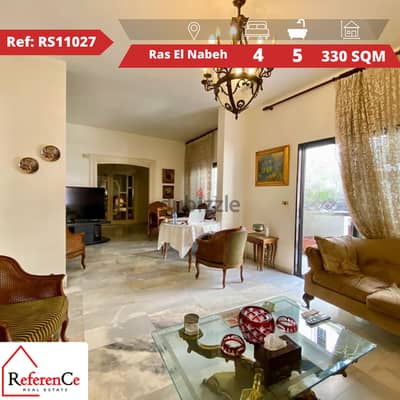 Amazing apartment for sale at Ras el nabehشقة رائعة للبيع في رأس النبع