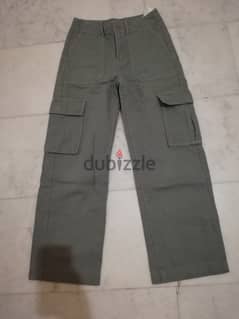 Pull and bear Green military pants 0