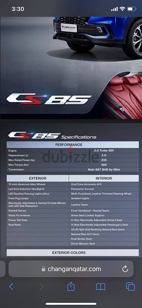 Changan CS85 2023 mint condition 3