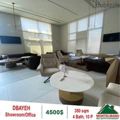 4500$!! Office/Showroom for rent located in Dbayeh