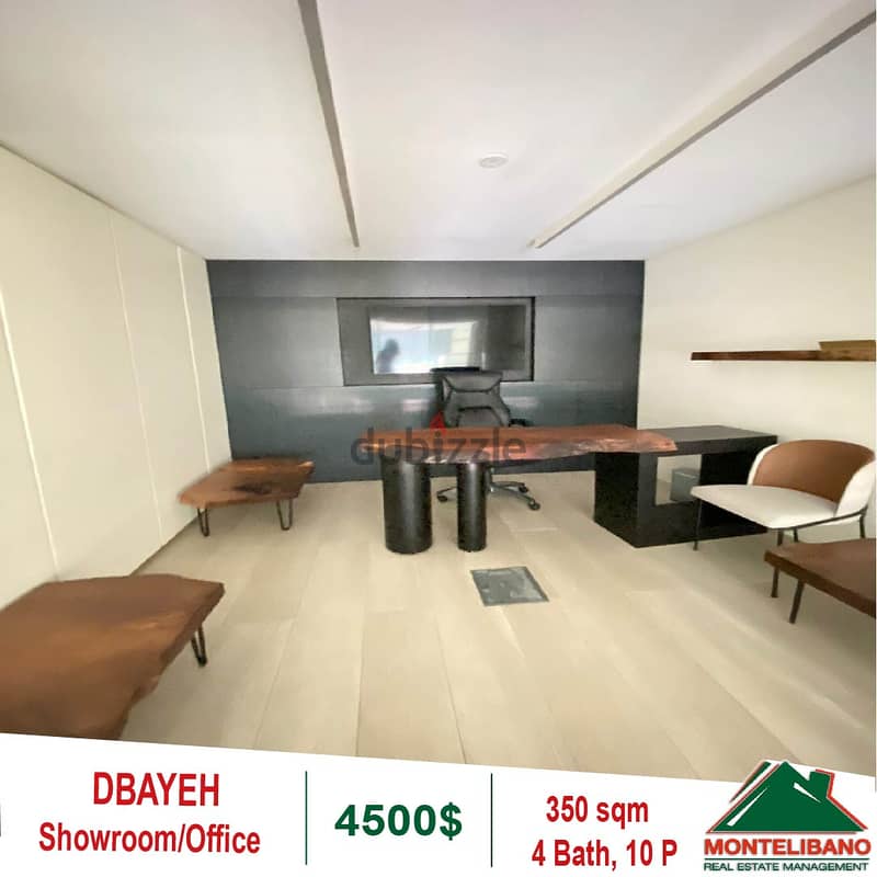 4500$!! Office/Showroom for rent located in Dbayeh 1