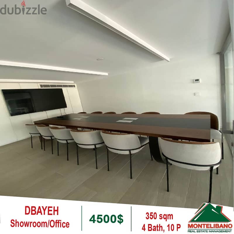 4500$!! Office/Showroom for rent located in Dbayeh 4