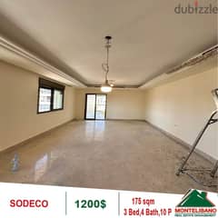 1200$!! Apartment for rent in Sodeco 0