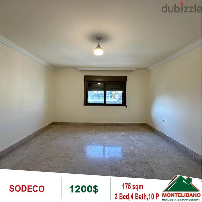 1200$!! Apartment for rent in Sodeco 1