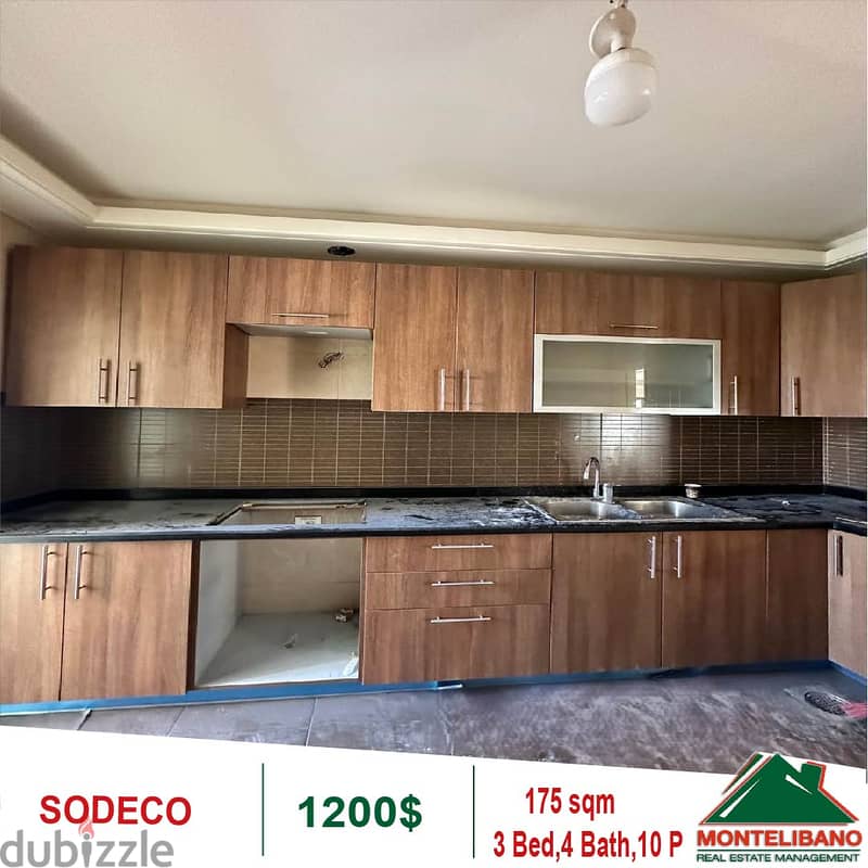 1200$!! Apartment for rent in Sodeco 3