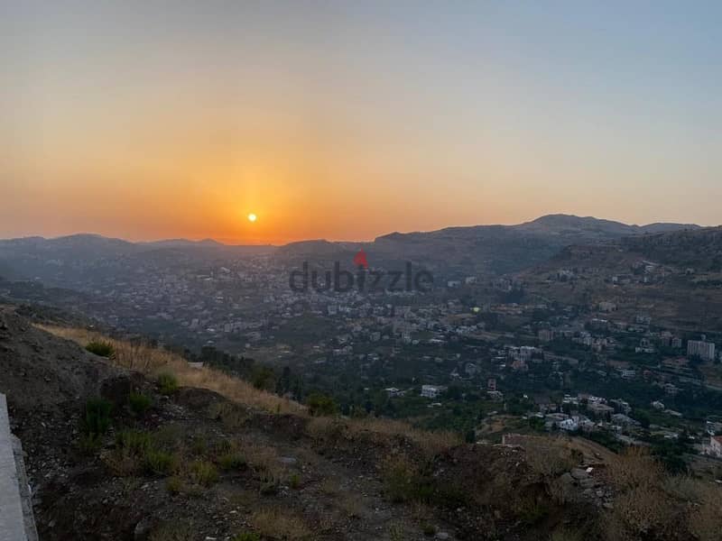 Prime location land in Faqra with Panoramic mountain view 0