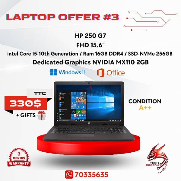 LAPTOPS OFFERS STARTING 250$ (COMERCIAL CONSUMER) 2