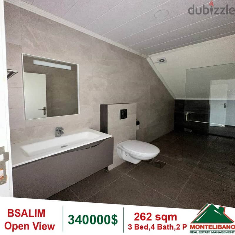 340000$!! OPen View Apartment for sale located in Bsalim 6