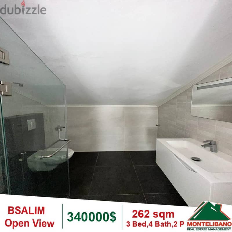 340000$!! OPen View Apartment for sale located in Bsalim 7