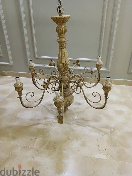 Modern Rustic Chandelier for sale ( like new ) 5