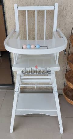 wooden baby high chair for sale 0