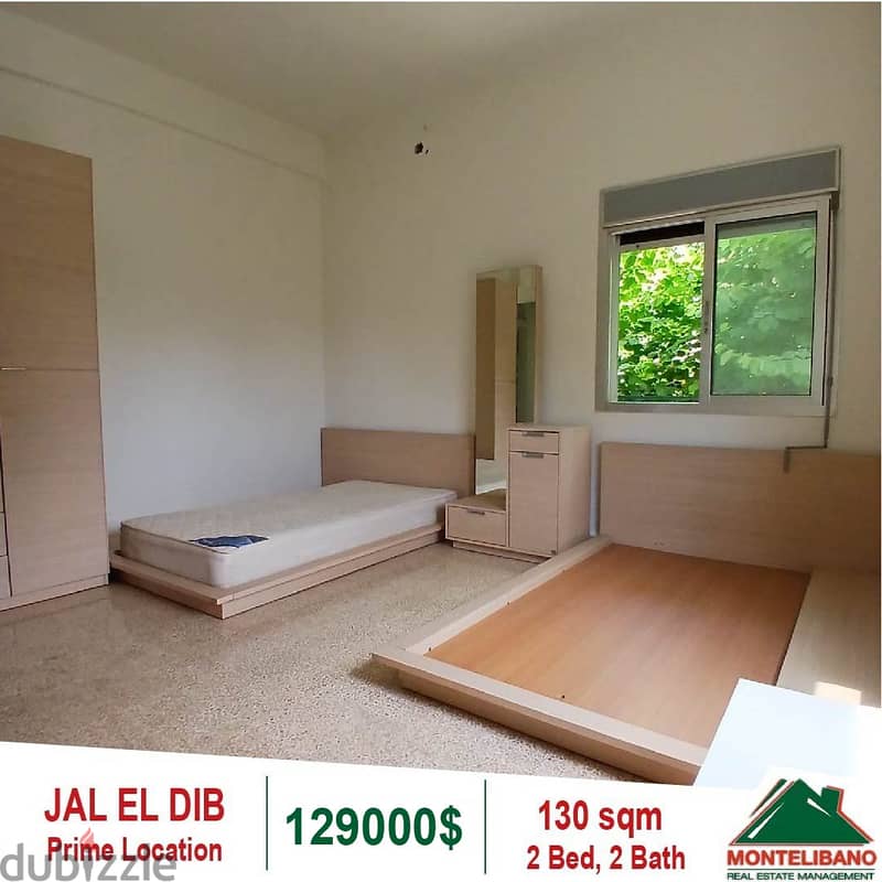 129000$!! Fully Furnished Apartment for sale in Jal El Dib 4