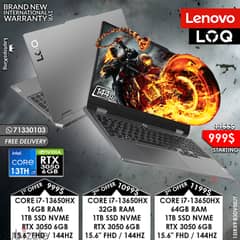 LENOVO LOQ 15IRX9 83DV00JY i7-13650HX RTX 3050 144HZ GAMING LAPTOPS 0