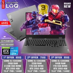 LENOVO LOQ 15IAX9 CORE i5-12450HX RTX 2050 144HZ 15.6” GAMINNG LAPTOP