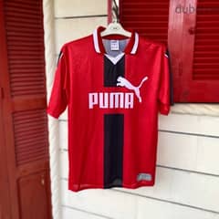 PUMA Lightweight Retro Football Polo Neck Jersey T-Shirt. (M/L) 0