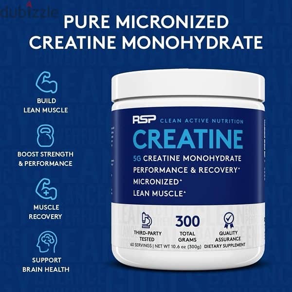 RSP Creatine pure micronized creatine 300g 0