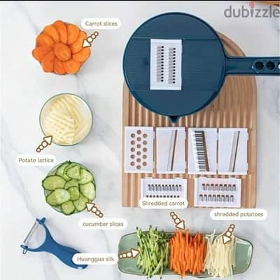 7 in 1 vegetable cutter with a scraper as a gift