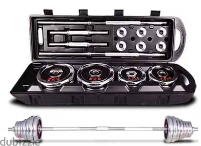 50kg barbell and dumbbell set (stainless)