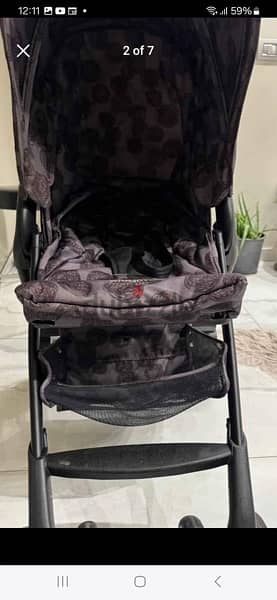 grey and black stroller 2