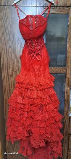 For Sale: Elegant Red Event Dress - Size 38, Worn Only Once! 0