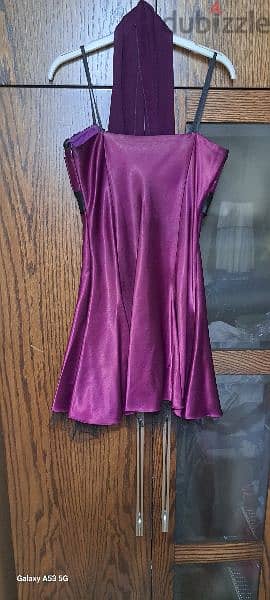 For Sale: Aubergine Formal Dress - Size 38, Worn Only Once! 1