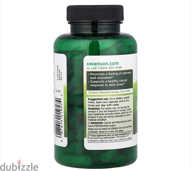 swanson ashwagandha 450 mg 100 capsule 2