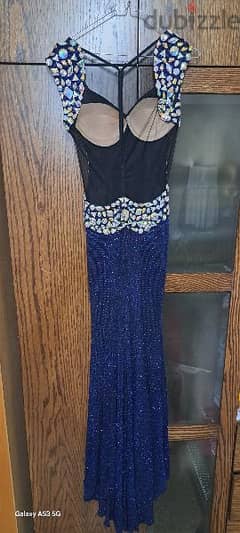 For Sale: Dark Blue Dress - Formal Events, Size 38, Worn Only Once!