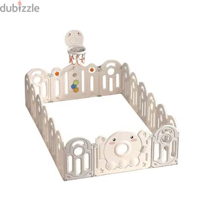 Sunny-Bear Baby Playpen With Basketball Hoop 160 x 206 cm