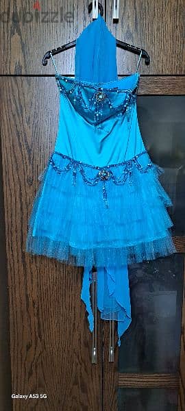 For Sale: Light Blue Dress - Formal Events, Size 38, Worn Only Once!