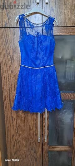 For Sale: Blue Short Dress - Formal Events, Size 38, Worn Only Once!