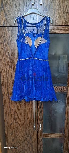 For Sale: Blue Short Dress - Formal Events, Size 38, Worn Only Once! 1