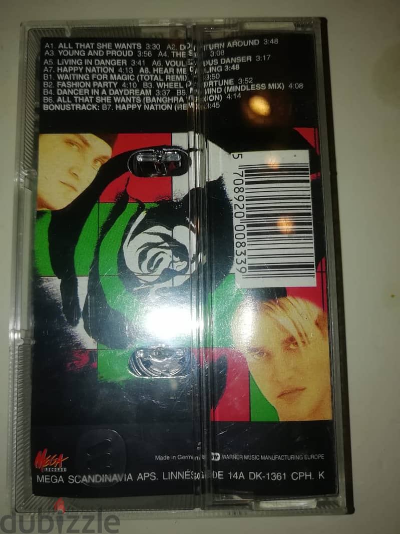 Ace of base 1993 "Happy nation" cassette U. S. version 1