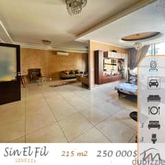 Sin El Fil | Building Age 10 | 215m² Ap | Prime Location | Title Deed 0