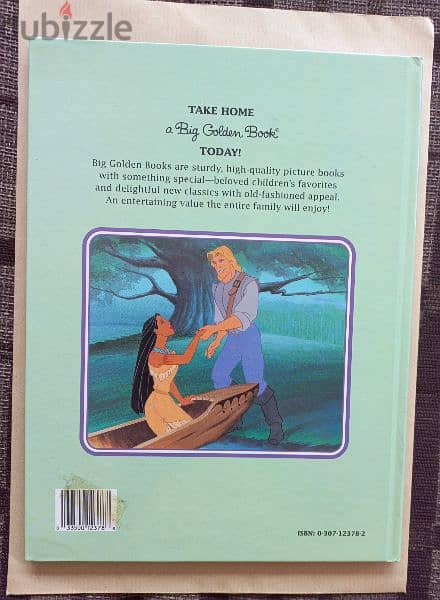 Disney's story:POCAHONTAS. hard cover,colored illustrations 1