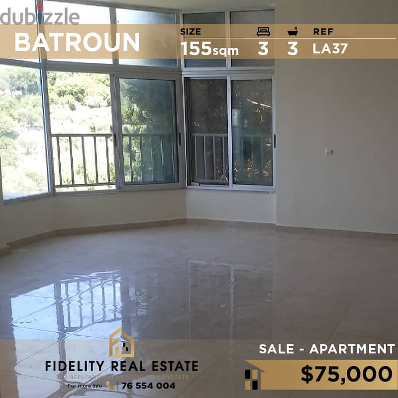 Apartment for sale in Batroun LA37 للبيع في البترون 0