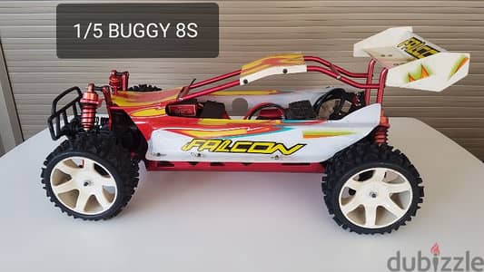 exchange on rc car , buggy 1/5 , 8S electric, excellent condition