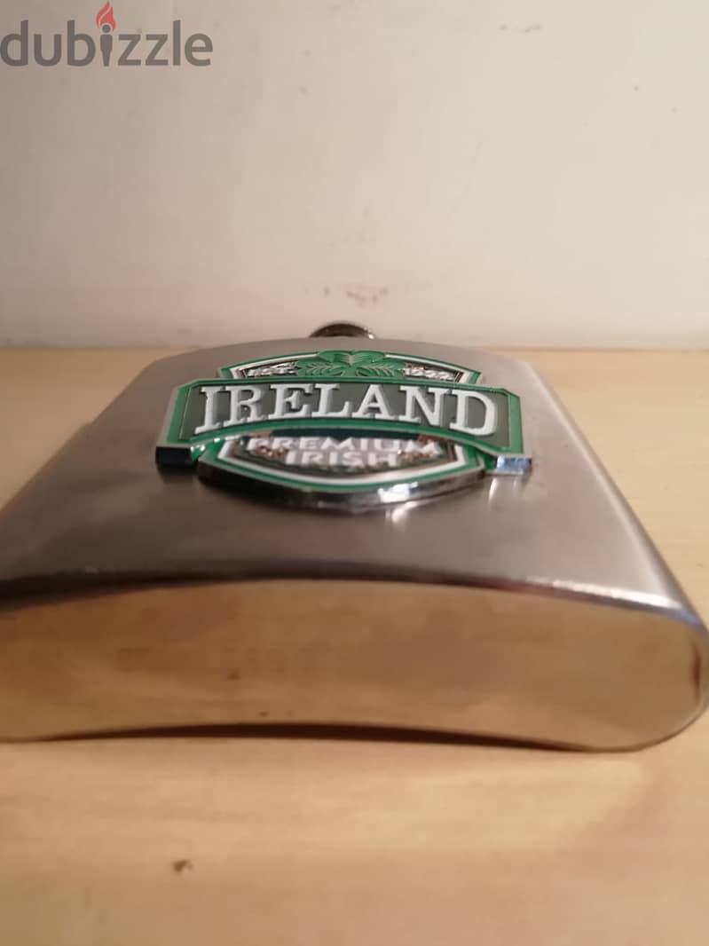 Ireland stainless steel pocket bottle 6oz 200ml approx 1