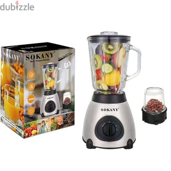 blender glass SOKANY خلاط فواكة 0