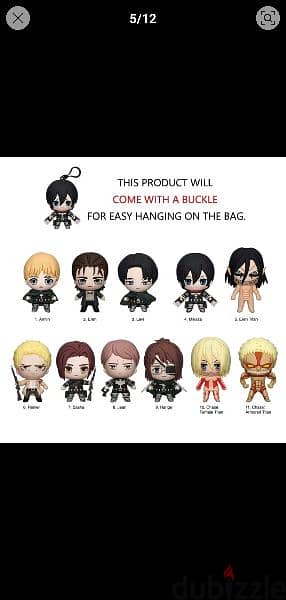 Officially liscend attack on titans figure blind box 3