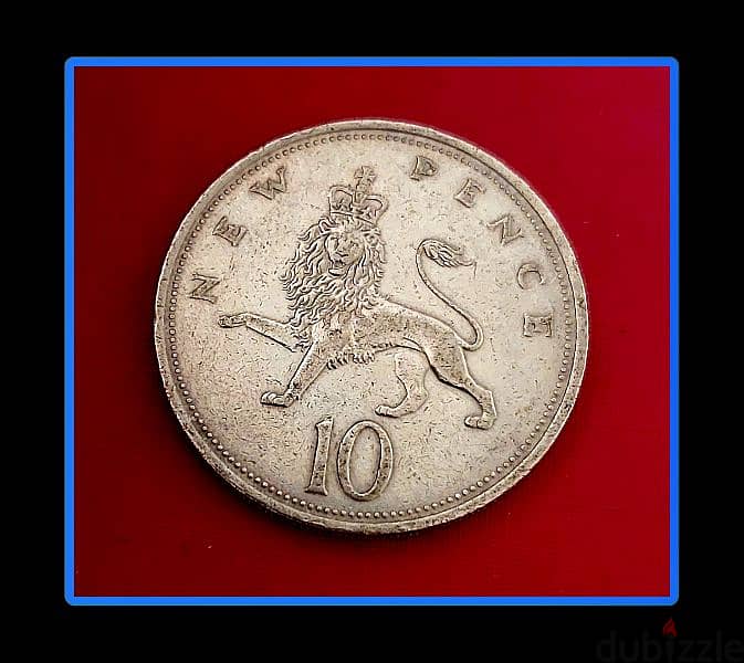 1968 England 10 Pence Elizabeth II 2nd portrait  KM# 912 1