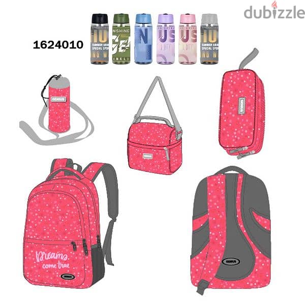 Genius School Bag 5 Pcs Sets Collection 16" 10