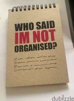 “Who Said I am not Organized” Small Notebook. 0