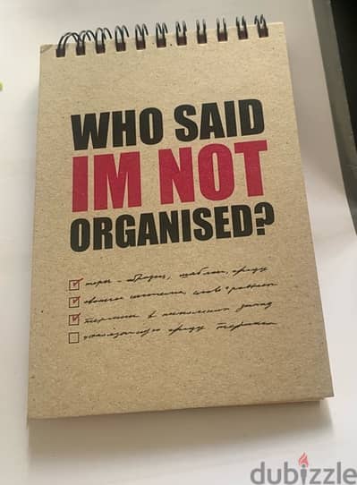 “Who Said I am not Organized” Small Notebook.