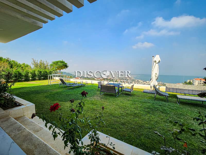 Luxury Villa with Unrivaled Sea Views | for rent in Jourit el ballout 10