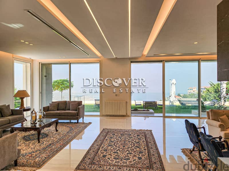 Luxury Villa with Unrivaled Sea Views | for rent in Jourit el ballout 11