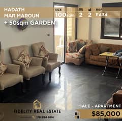 Apartment for sale in Hadath mar maroun EA34 0